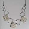 Paper necklace Circle&square
