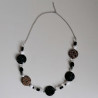 beads and paper necklace