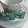 Square Paper earrings- Totoro