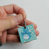 Square Paper earrings- Totoro