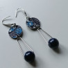 Lapislazzuli indigo earrings