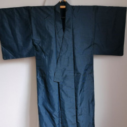 Kimono for men Shiny-blue