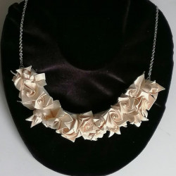 Flower origami choker L