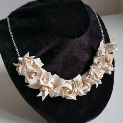 Flower origami choker L