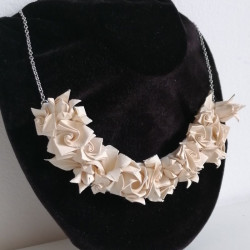 Flower origami choker L