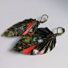 Earrings origami Leaf Mixed colours