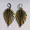 Earrings origami Leaf Cherry blossoms black