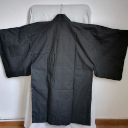 Short Kimono in cotton Black S