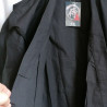 Short Kimono in cotton Black S