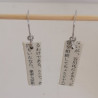 Rectangle Paper earrings Japanese book