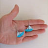 Origami earrings Sailboat