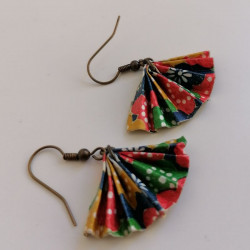 Origami earrings Fan