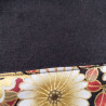 Obi -japanese cotton belt- Crane bordeaux 86cm