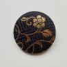 Covered button pin 5cm Arabesque