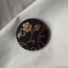 Covered button pin 5cm Arabesque