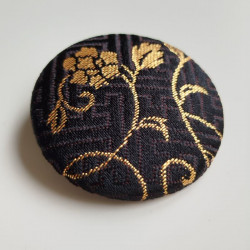 Covered button pin 5cm Arabesque