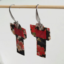 Orecchini origami Kimono nero