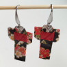 Orecchini origami Kimono nero