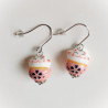 Earrings Manekineko Pink