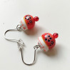 Earrings Manekineko Red