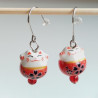 Earrings Manekineko Red