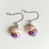 Earrings Manekineko Light Purple