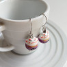 Earrings Manekineko Light Purple