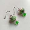 Earrings Manekineko Green