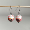 Earrings Manekineko Pink