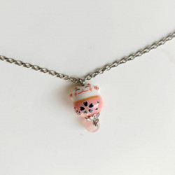 Necklace Manekineko Pink