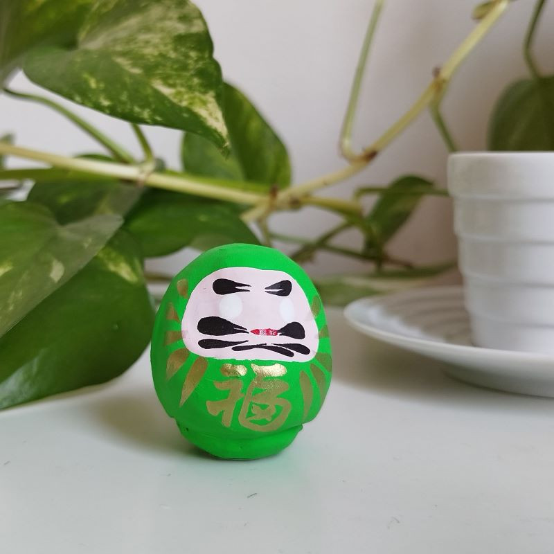 Daruma 5cm yellow-green