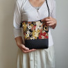 Mini shoulder bag -gold&bordeaux