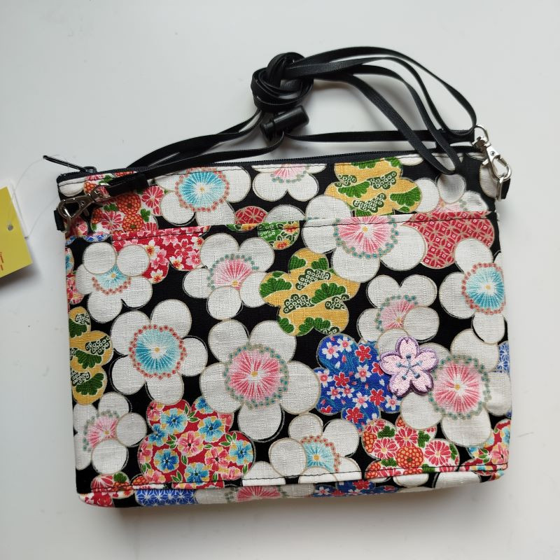 Small shoulder bag -Plum flower