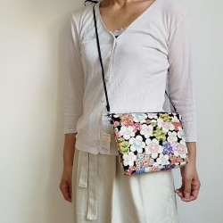 Small shoulder bag -Plum flower