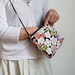 Small shoulder bag -Plum flower