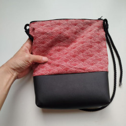 Mini shoulder bag -Seigaiha waves