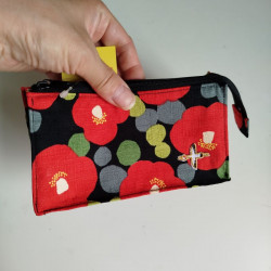 Triangle pouch Camellia