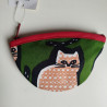 Coin purse half-moon Cats