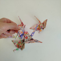 5 Origami Crane -chiyogami