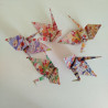 5 Origami Crane -chiyogami