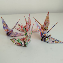 5 Origami Crane -chiyogami