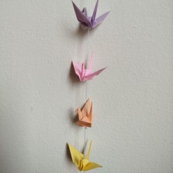 Mini Crane mobil Pastel colors