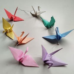 Mini Crane mobil Pastel colors