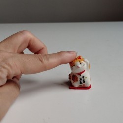 Small Ceramic Maneki Neko -Tiger