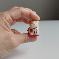 Small Ceramic Maneki Neko -Tiger