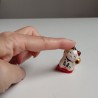 Small Ceramic Maneki Neko -Buchi