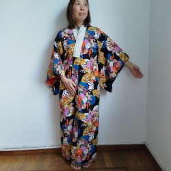 Kimono Coloful blak