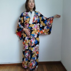 Kimono Coloful blak