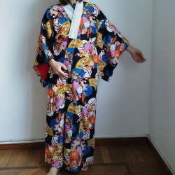 Kimono Coloful blak