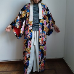 Kimono Coloful blak